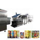 Full set new design gas Pringles potato chips production line