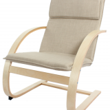 Cheap Affordable North Europe Style Living Room Wood Relax Chair thumbnail-3