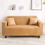 Navy Brushed Elastic Stretch Sofa Cover Couch Cover Sofa Slipcovers thumbnail-3