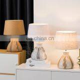 New Korean Hotel Home Decor Nightstand Lamp Exquisite Ceramic Warm Table Lamp for Bedroom thumbnail-2