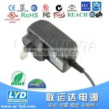 energy efficiency level VI power adapter ac to dc 5v 9v 12v 24v 0.5a 1a 1.5a adaptor with EU US AU KR plug