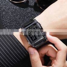 SKMEI 1868 Sport Jam Tangan Skmei Stainless Steel Bracelet Men Led Digital Watches thumbnail-3