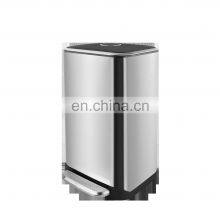 Оптовая европейская мусорная корзина на 32 л с педалью для улицы и дома, мусорный контейнер для переработки thumbnail-2