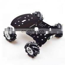 Unfinished Black/Silver 4WD Load Capacity 10KG Mecanum Robot Car Smart Car Chassis Kit thumbnail-1