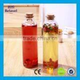 500ml 16oz Beverage Bottle Round Glass Juice Bottle With Cork thumbnail-1