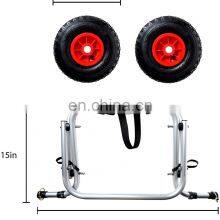 UICE Multifunction Foldable Aluminum Fold Kayak Trolley Fishing Kayak Trolley Beach Marine Kayak Trolley thumbnail-3