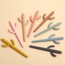 Custom Silicone Teether With Brush Wholesale Baby Soft Toy thumbnail-1
