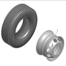 Bus Spare Parts Steel Wheel Rims 22.5x8.25 3101-00162 China Bus Wheel Rim for Kinglong Higer Zhongtong thumbnail-3