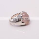 ROSE QUARTZ Ring,925 Sterling Silver Jewelry Wholesale,WHOLESALE SILVER JEWELRY,SILVER EXORTER,SILVER JEWELRY FROM INDIA thumbnail-2