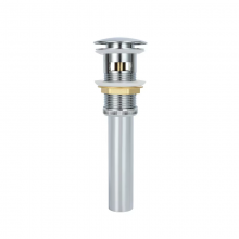 Modern G1 1/4 G Brass Main Body Bathroom Accessory Push Pop-up Basin Waste Sink Drain Overflow Tile Insert Made Brass Silicone