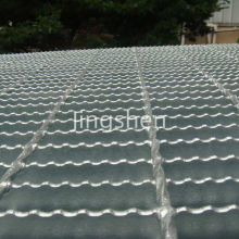Hot-dip Galvanized Steel Grating for Ground Surfaces and Trenches, Serrated Surface Grating Bars thumbnail-3