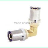 factory price elbow brass press fitting elbow for manifold pex-al-pex pipe