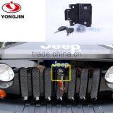 Replacement Parts for Jeep Wrangler Front Engine Compartment Hood Cover Anti Theft Grille Lock With Keys