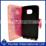 Flower Pattern Wallet Case For Samsung S6 Edge thumbnail-5