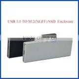 USB3.1 Gen 2 10 Gbps to 2280 M.2 NGFF B Key SATA Based Type SSD Case M.2 SSD Enclosure thumbnail-2
