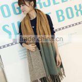 Wholesale Coral Fleece Striped Woven Warm Winter Women Shawls thumbnail-5