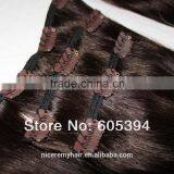 Wholesale Top Quality 100% Human Hair Clip in Hair Extensions thumbnail-4