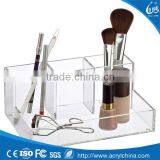 4-Section Clear Acrylic Cosmetic Makeup Organizer