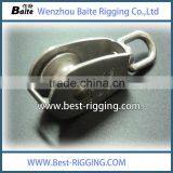 ZINC PLATED 58.5mm SINGLE WHEEL PULLEY thumbnail-3