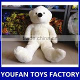 Hot sale stuffed animal white big plush teddy bear toy