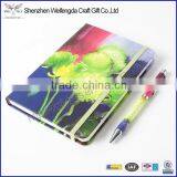 Fancy PU Leather Full Colors Printed Notebook With Pen