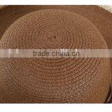 QXSH0014C Summer Rope Wide Brim Fedora Straw Hat Lace Beach Hat thumbnail-6