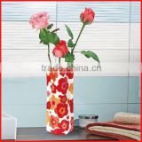 Eco-friendly and reusable clear plastic foldable vase