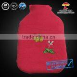 2000ML Pink With Butterfly Fleece Hot Water Bottle Cover thumbnail-1