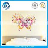 Decal colorful single butterfly wall sticker