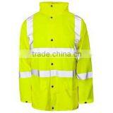 EN20471 2016 Green 100% Polyester 3M Reflective Raincoat Quality Choice thumbnail-1