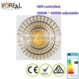 12W 20W multi color changing led smart bulb/high power led wifi downlight
