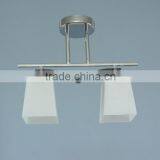 2016 Square White Glass Long Ceiling Lamp