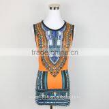 Hot Sales Digital Printing Fashion Women Dashiki Sleeveless Tops Quality Choice thumbnail-2