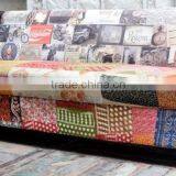 Industrial Furniture India ,PATCH WORK INDIAN TWO SEATER SOFA ,Indian Furniture Manufacturer