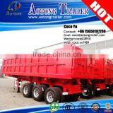 Tri-axles U Shape 30CBM Aluminum/Carbon Steel Tipping Trailer For Transportation Grain Trailer Truck thumbnail-2
