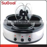 Electric Panel SS Body Triple Industrial Slow Cooker thumbnail-2
