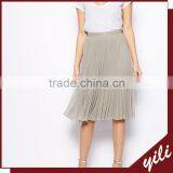 Women Long Pleated Chiffon Skirt 2014 thumbnail-1