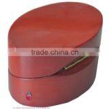 Great Red Elliptical Shape Custom Wedding Ring Box Wooden Quality Choice thumbnail-4