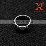 In Stock Wholesale Hollywood Star 2016 Men Trendy Cool Stainless Steel Vintage Tire Rectangle Pattern Band Smart Ring 10mm thumbnail-4