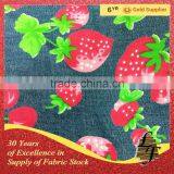 2016 Fashion Design Print Combed Sulb Denim Jeans Fabric