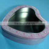 Metal Heart Shape Gift Box With Clear Window