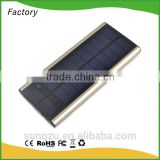 8000mah factory OEM ODM solar charging hiking mobile power back for android smartphone