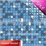 HG-815105 Blue Bathroom Tiles-glass Mosaic thumbnail-1