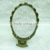 Vintage Style Bronze Cosmetic Pocket Mirror thumbnail-2