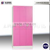 New Design Office Steel Furniture Locker Electronic Wardrobe Safe Steel Locker With 3 Doors thumbnail-1