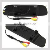 Car Reverse Rearview 16:9 4.3 Inch Car Security Mirror Monitor for Camera Dvd Vcr 12v thumbnail-2