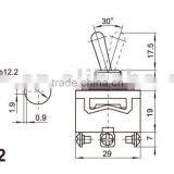 6A 125VAC ON-OFF 2P Toggle Switch,ignition Switch for Electric Scooters thumbnail-2