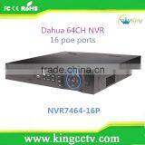 Professional Up to 64ch dahua nvr with 16 poe ports 1.5u network video recorder