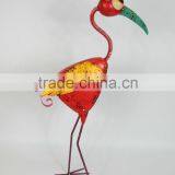 Made in China Vivid Large Metal Flamingo Statue Ornament thumbnail-1