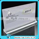 Custom Durable Desk Label Holder Acrylic Name Plate Holder Magnetic Name Plate Holder